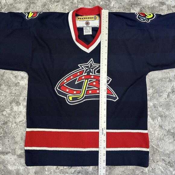 Vintage Columbus Blue Jackets Jersey Youth L/XL KOHO NHL Hockey Stinger L/ XL - Picture 5 of 5